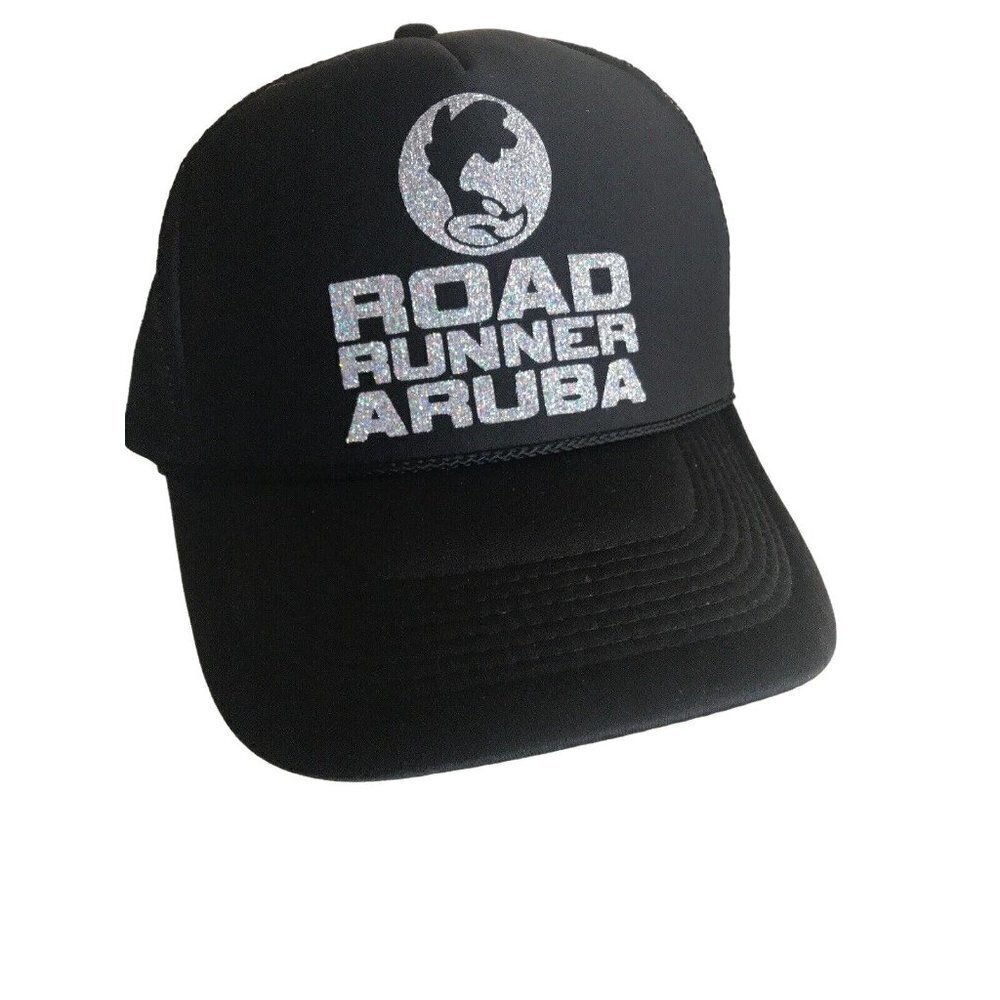 Black Road Runner Aruba Snapback Trucker Hat Cap‎ Adjustable
